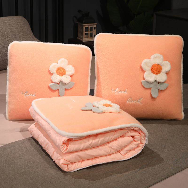 抱枕被子两用二合一折叠靠枕毯子汽车办公室午睡枕头车载毛毯夏季