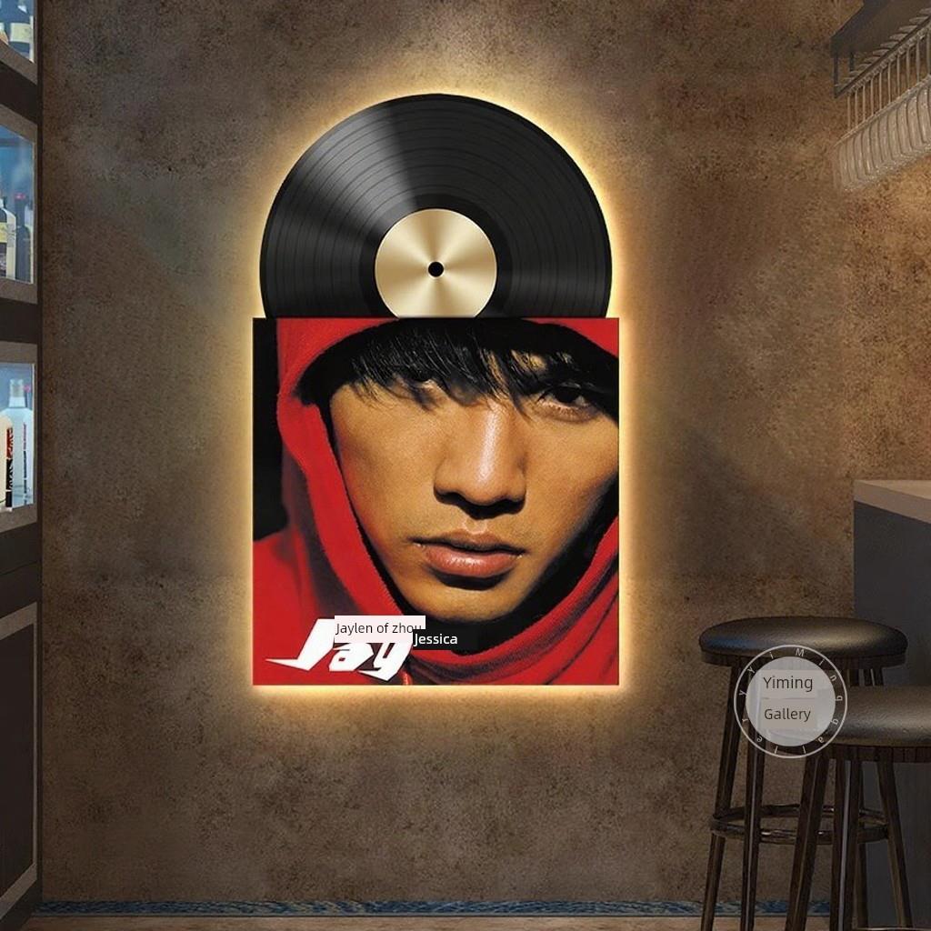 周杰伦周边画册装饰画咖啡厅酒吧Ktv烧烤餐厅墙面挂画