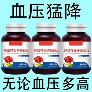 血压高适合用】血压偏高者适用芹菜籽菊苣片头晕心悸疲惫中药材