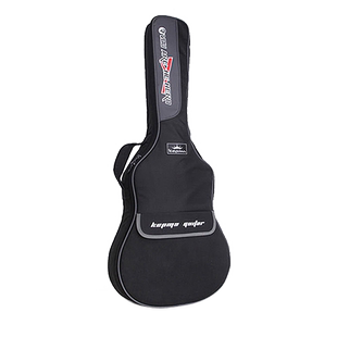 卡普马吉他包防水加厚海绵吉他包黑色41寸吉他双肩背包琴包琴盒