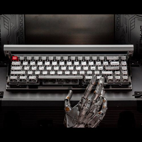 边界外设Hollow-太空前哨站金属键帽原厂高度CNC镂空铝合金键帽