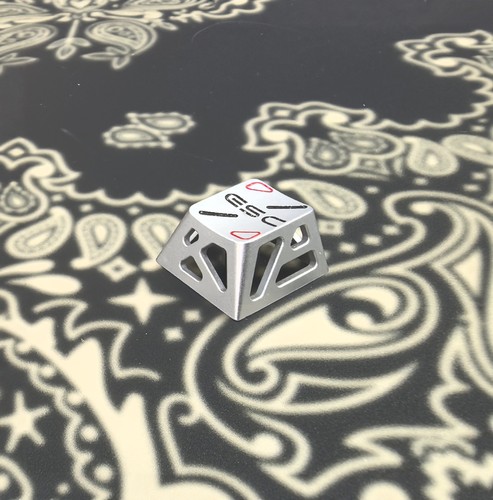 边界金属镂空键帽，Esc金属银色，适配Rog夜魔，