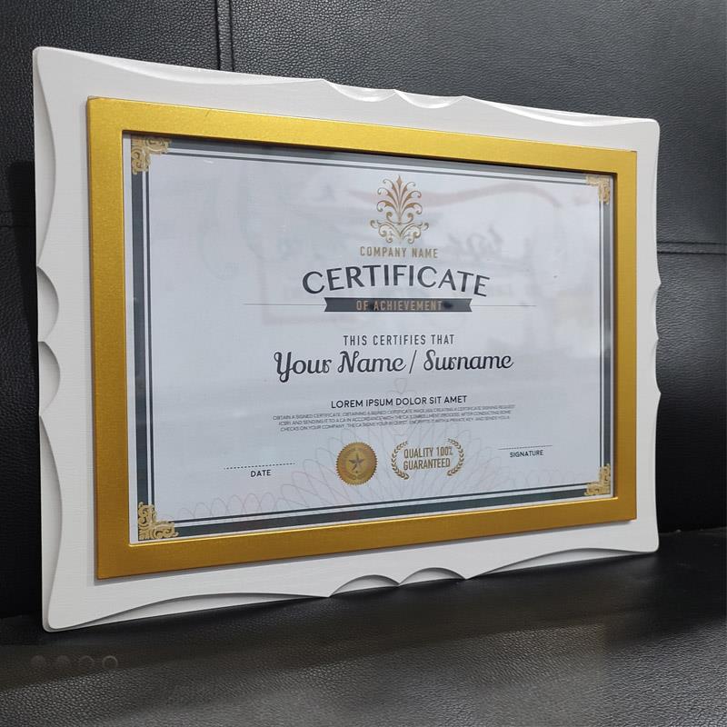 A4白色木纹证书相框摆台奖牌相架实木创意画框A3营业执照磁吸挂式