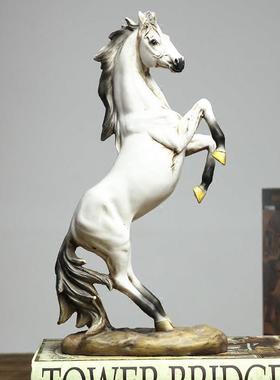 马摆件马到成功雕塑办公室书架装饰品家居工艺品书房酒柜小摆设