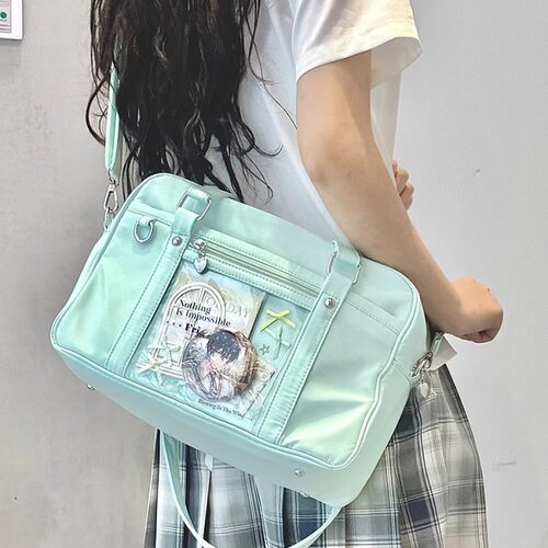 薄荷绿痛包日系jk制服包