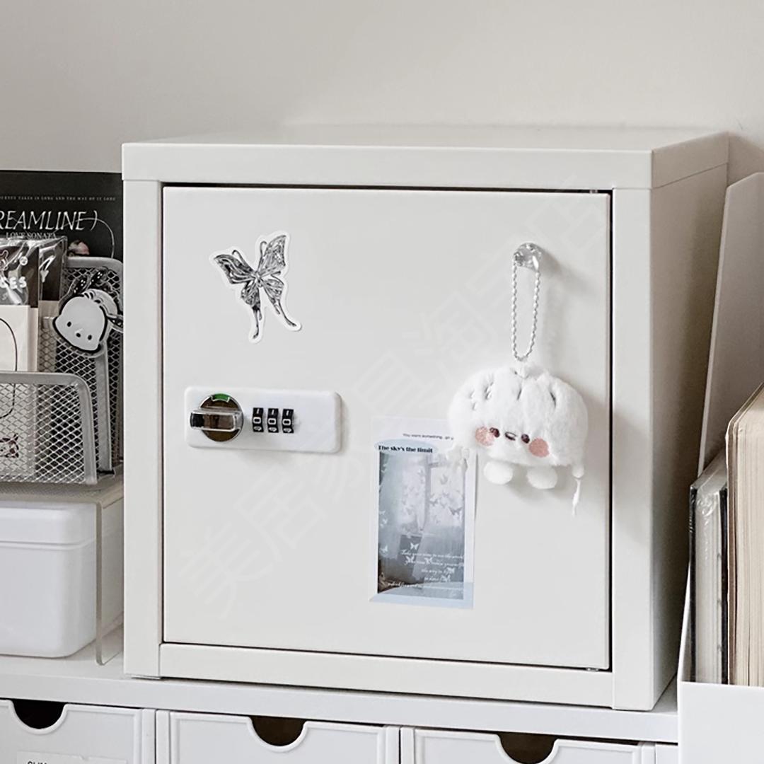 家用小型保险箱密码锁储物柜学生重要物品手机收纳保管箱储物盒