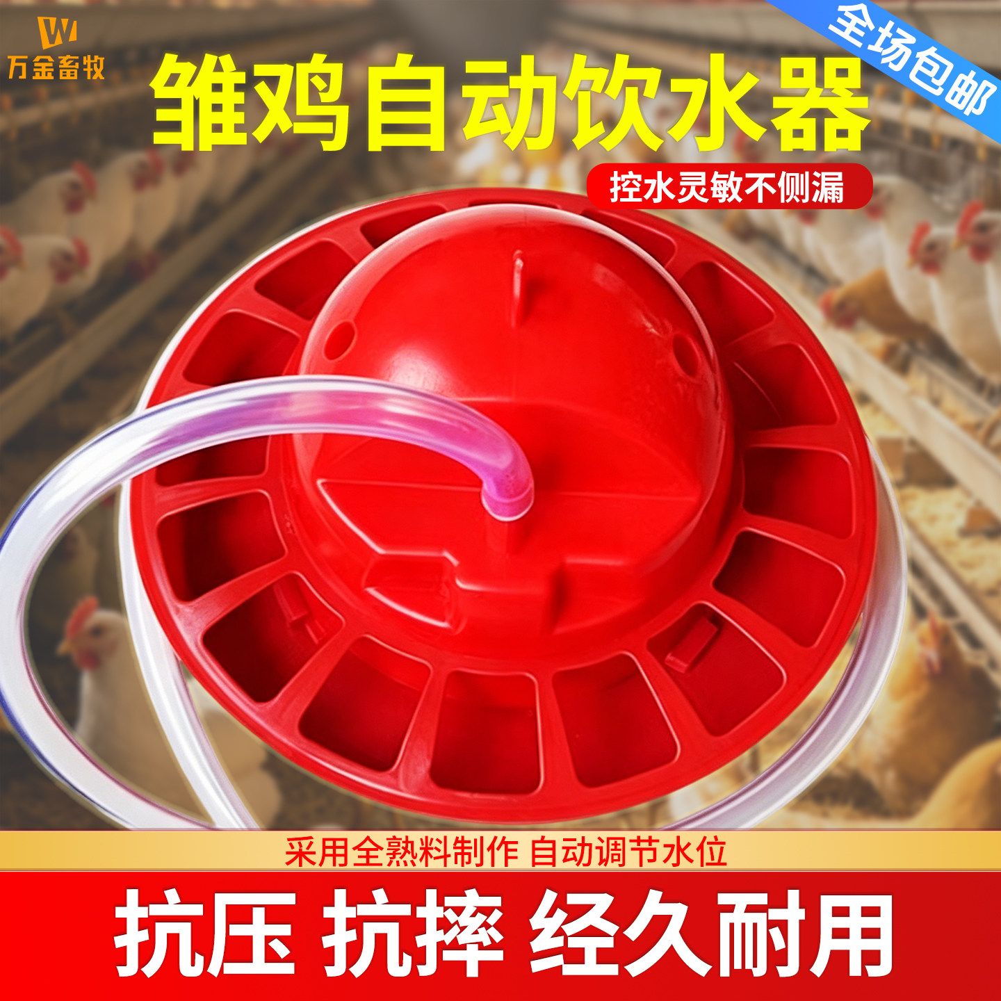 小鸡鹌鹑饮水器防淹水自动喝水碗