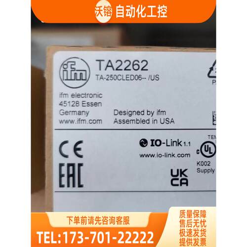 IFM TA2135 TA2262 TA2502 SF620A 易福门【议价】
