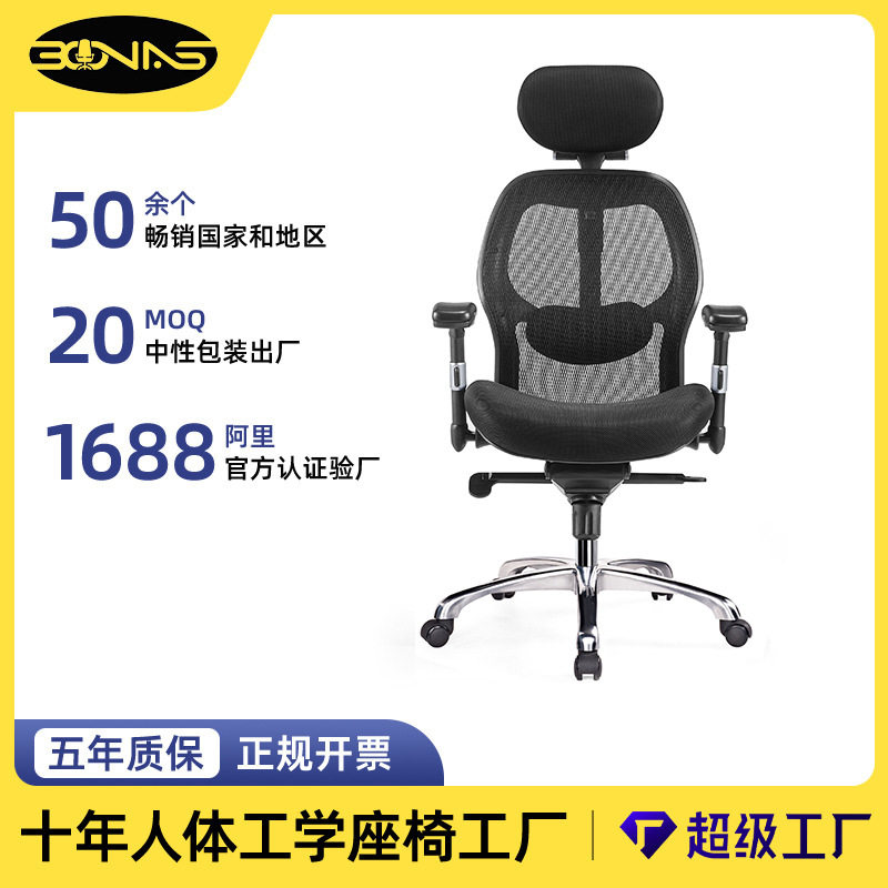 哇噢人体工学椅电脑椅家用舒适久坐工程学办公椅书房椅子电竞座椅