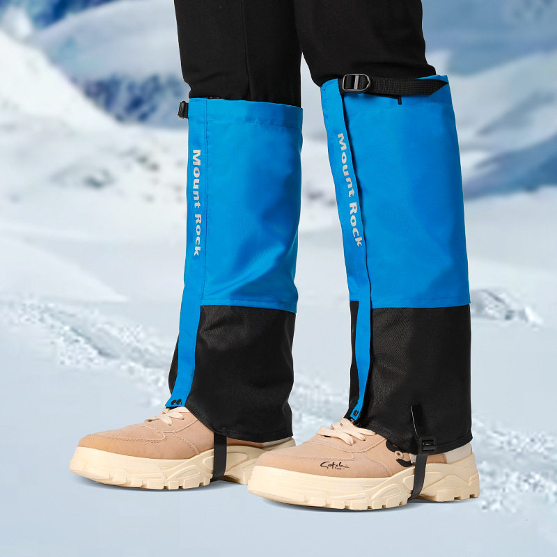 雪套户外徒步防水鞋套男女儿童保暖防水防沙雪登山滑雪地护腿脚套