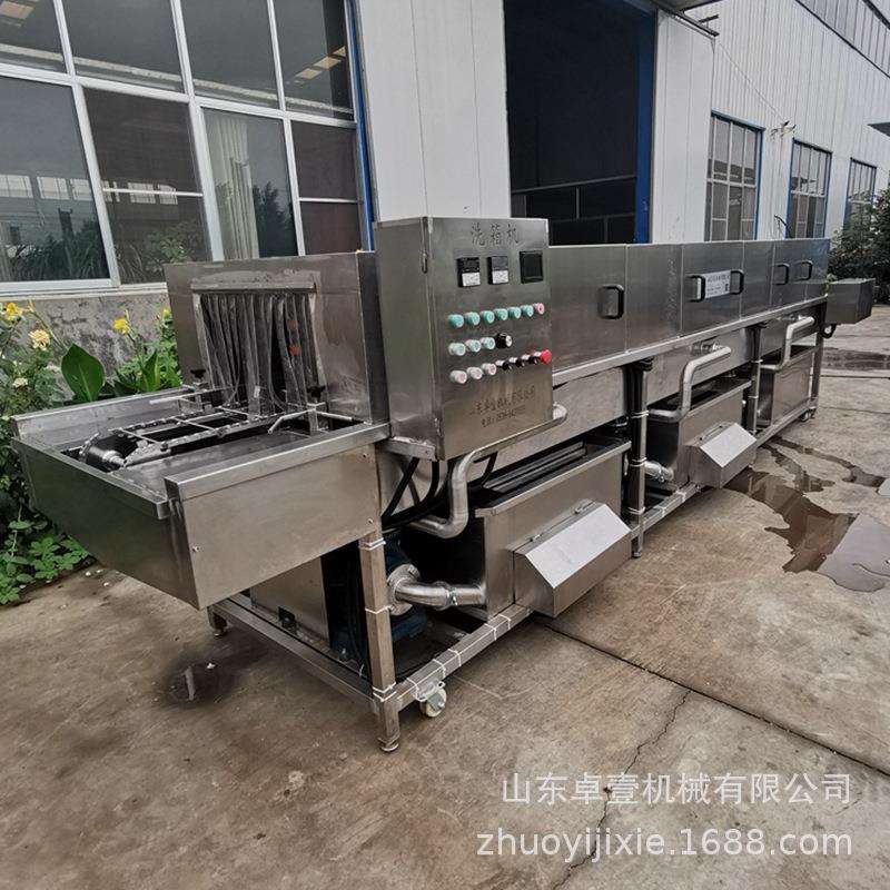 大型自动洗筐机物流箱篮子托盘洗刷设备商用塑料周转框清洗机