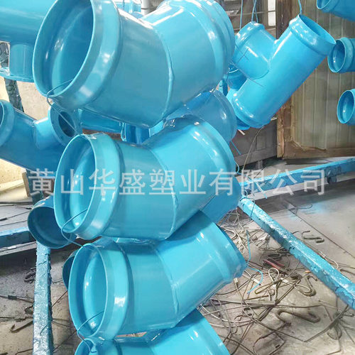 710钢塑承口45度弯头 DN700钢塑双承45°弯头 与pe塑料管承插连接