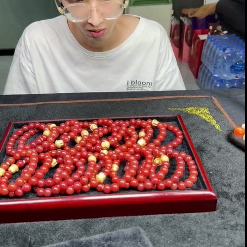 38【ZY】南红玛瑙DIY手串-约10mm（多样性发其一）