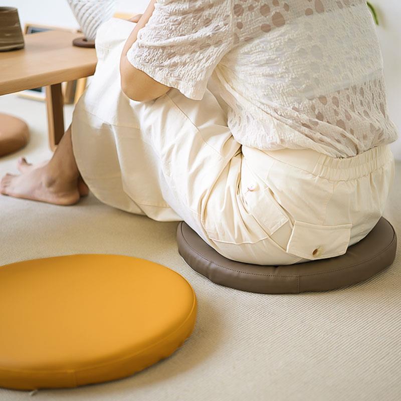 皮质坐垫记忆海绵椅子垫地上坐垫咖啡厅饭厅椅子坐垫水泥地垫子