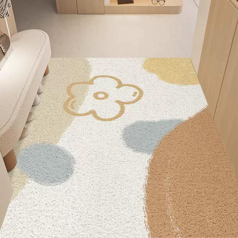 in冯莫兰迪入口门丝圈地垫入口除尘家用可切割防滑门垫加厚免洗