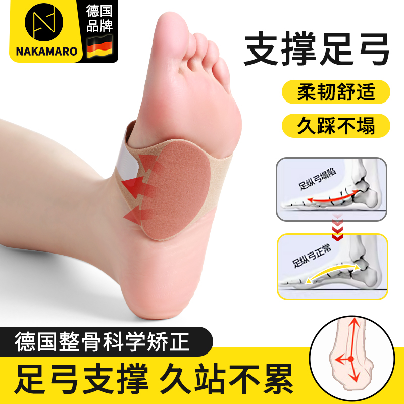 贴合足弓柔韧硅胶舒适矫正平足