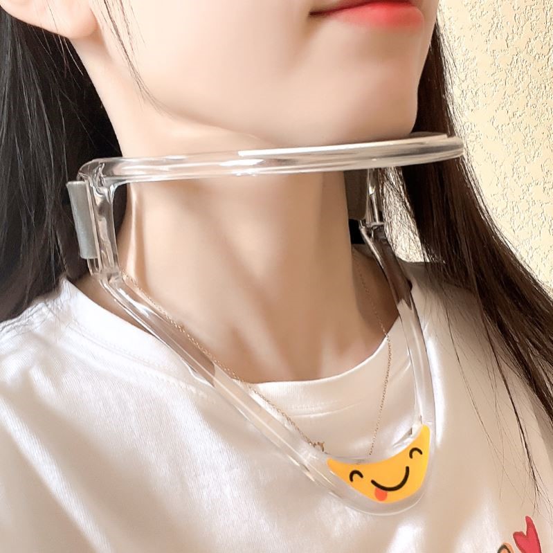 可调节颈托肩颈脖子前倾矫正神器防低头办公室护颈改善颈椎部支架