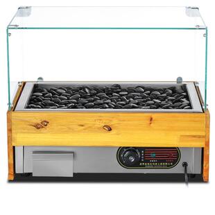 电热火山石烤肠机流动摆摊奶茶店石头烤热狗家用小型台式烤香肠机