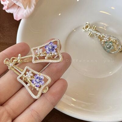 中国风发夹琵琶女古风花
