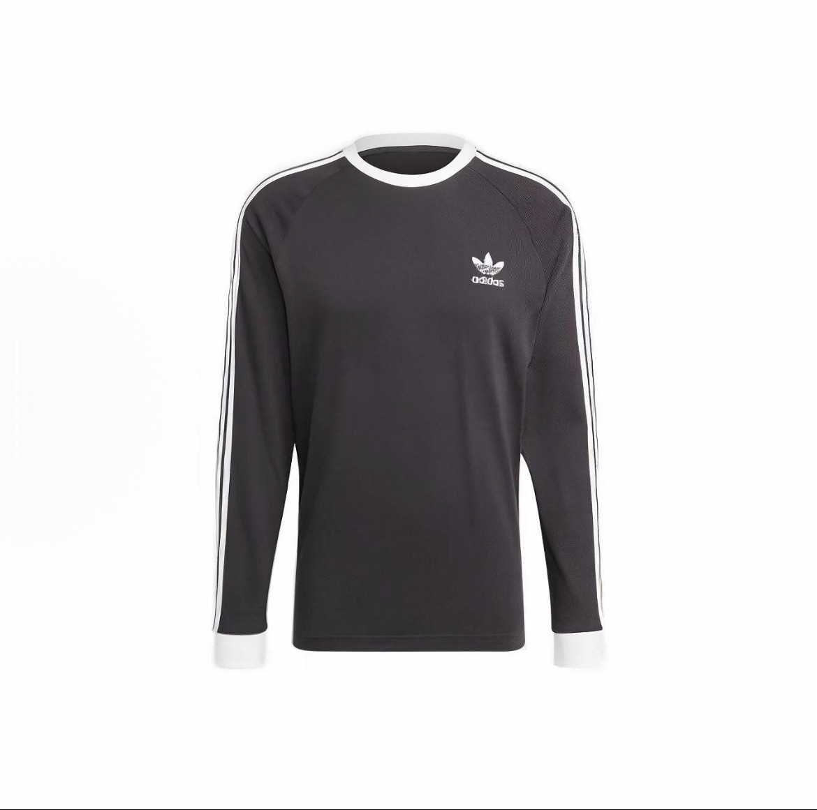 阿迪达斯 Originals Adicolor系列 流光风双侧三条纹修身长袖T袖