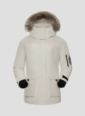 骆驼 暖绒系列极寒系列 工装风貉子大毛领派克羽绒服036款7198款