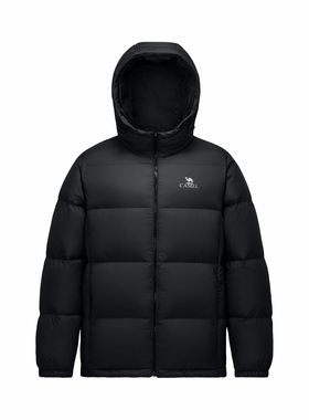 CAMEL骆驼 鸭绒户外防风连帽 面包服保暖羽绒服 7131款 男女同款