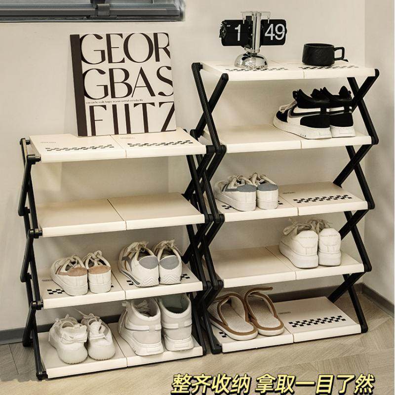 拉车鞋架简易家用门口入户2025新款宿舍多层结实折叠鞋子收纳鞋柜,3C数码配件,笔记本多功能支架/桌,淘宝优惠券,粉丝福利购,淘宝优惠卷