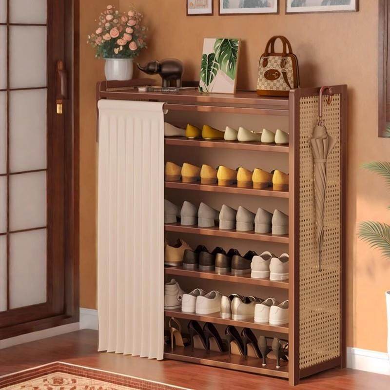 拉车套罩家用门口外多层鞋架神器大鞋柜子室内楼道竹简易新款2025