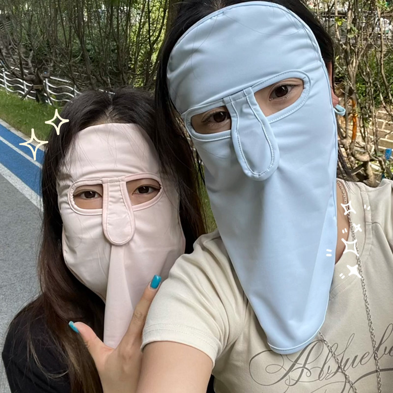 章鱼哥防晒面罩护颈一体全脸遮阳