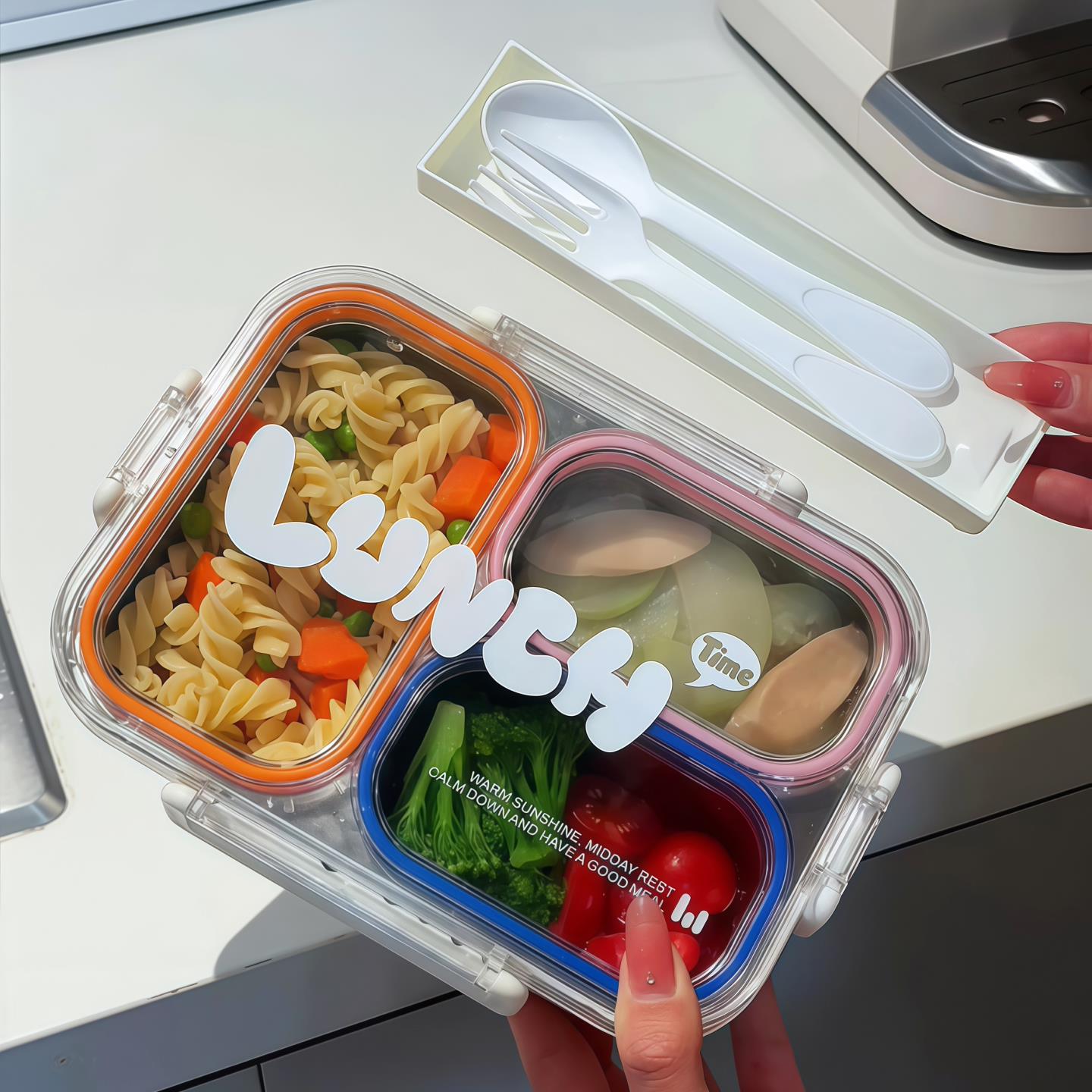 不锈钢分格便当盒可微波炉饭2026专用加饭盒新款热带食品级上班族