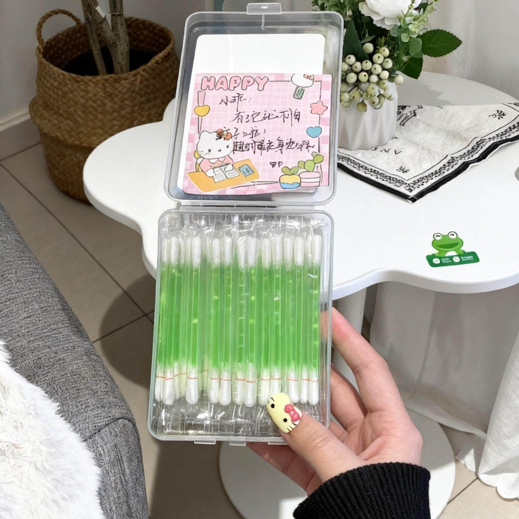 【独立包装】一次性花露水棉签棉棒家用户外便携植物精油驱蚊止痒