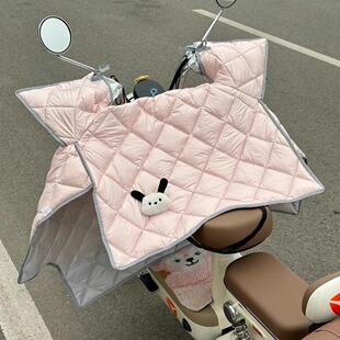 电动车挡风被夏季薄款防晒男女款电瓶摩托车四季通用防水防晒罩