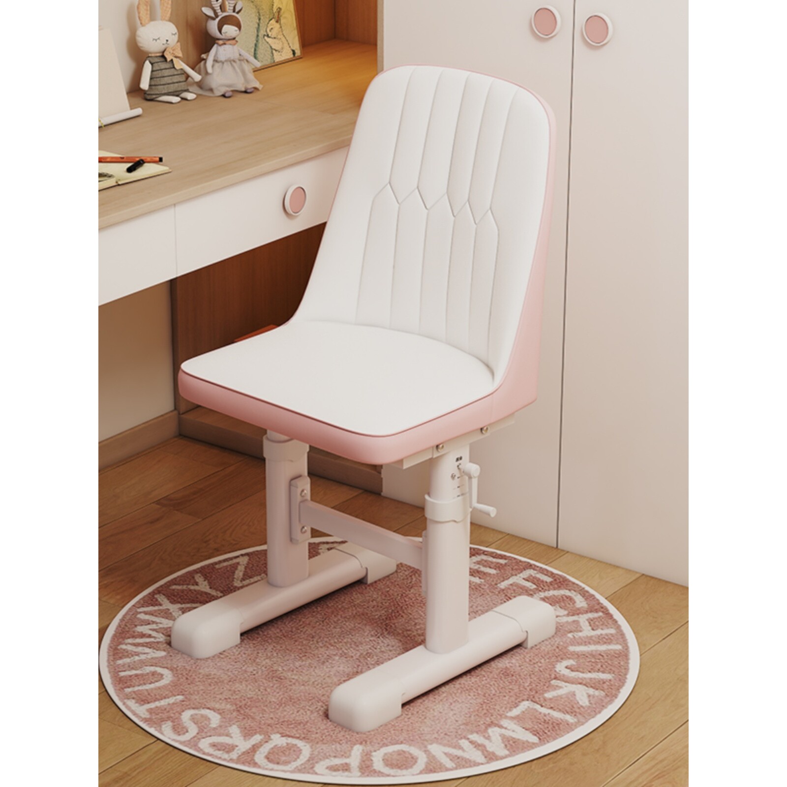 爱果乐儿童学习椅子可调节高度小学生写字作业专用椅子学习凳