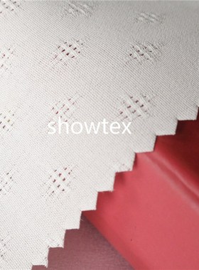 I-805 T9035 CEY提花弹力平纹麻 数码印花底布本白半成品雪纺现货