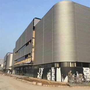 836型铝镁锰合金瓦楞板 0.7mm厚酒店外墙装 饰弯弧波纹板