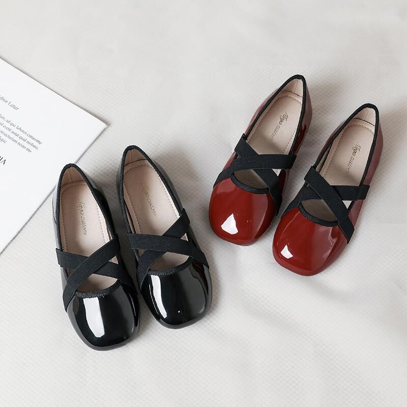 女童皮鞋2025春秋新款法式交叉带舞蹈鞋一脚蹬洋气公主鞋儿童单鞋,童鞋/婴儿鞋/亲子鞋,皮鞋,淘宝优惠券,粉丝福利购,淘宝优惠卷