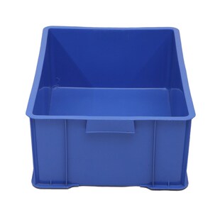 紫蓝色645大号塑料面包箱可堆叠大型浅口食品周转箱塑胶冷冻方盘