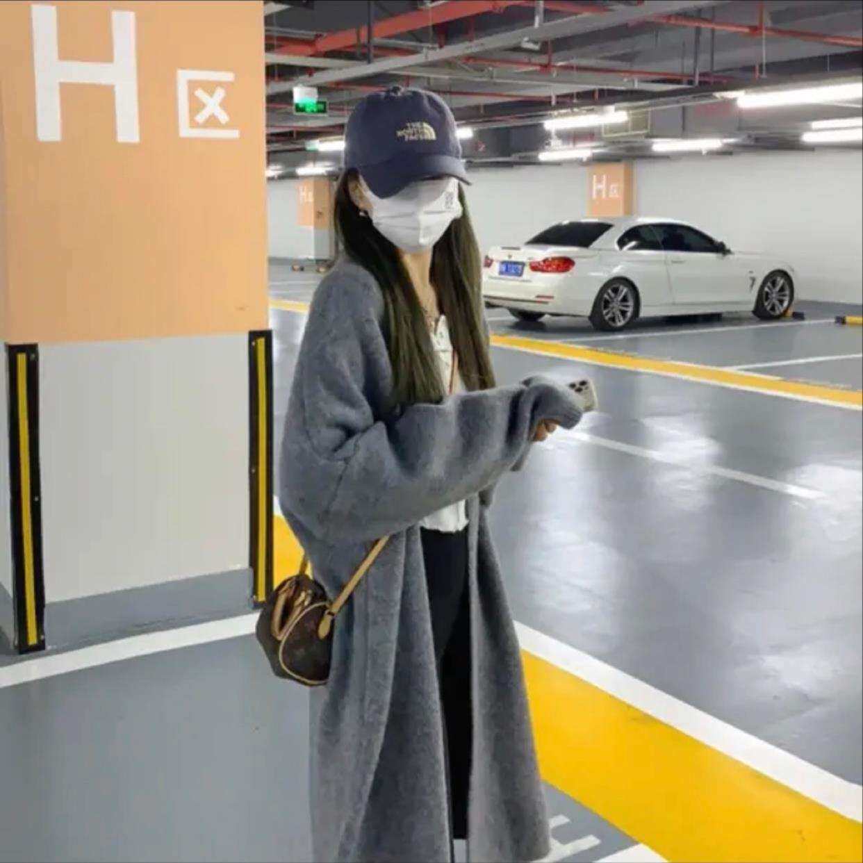 软糯糯高级感毛衣外套女宽松中长款早春季慵懒风网红爆款针织开衫