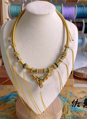 手工宝宝多挂项圈38cm项链新中式配饰百搭满月周岁礼个性生日饰品