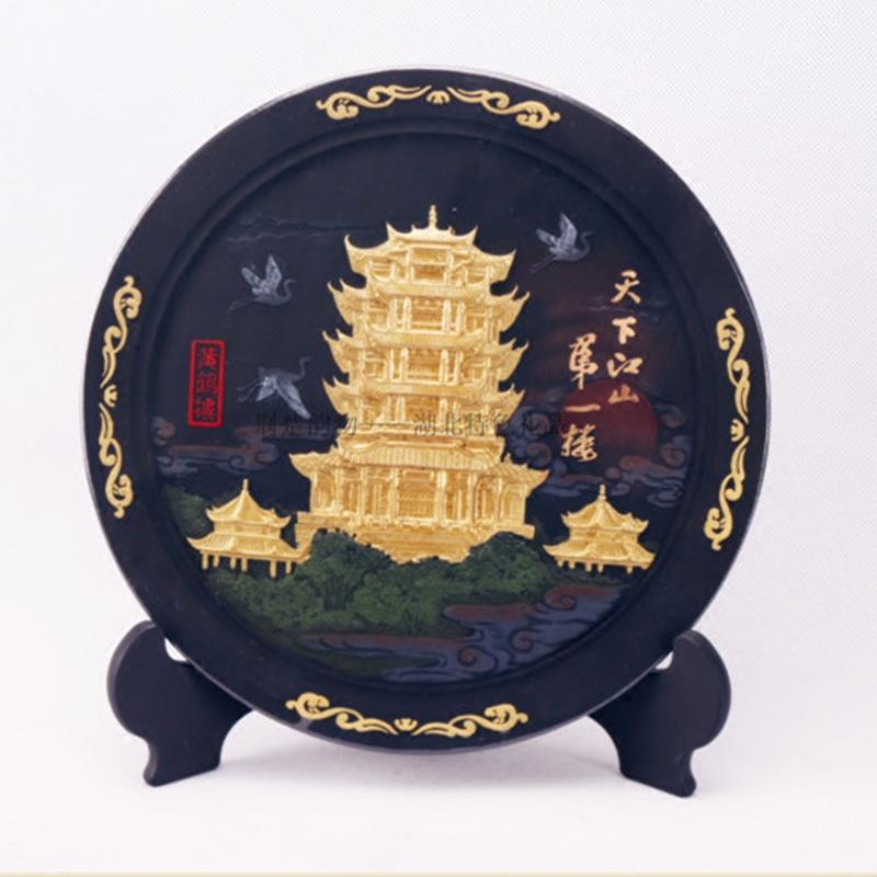 湖北武汉特色黄鹤楼炭雕居家环保摆件外事接待商务交流务文化礼品