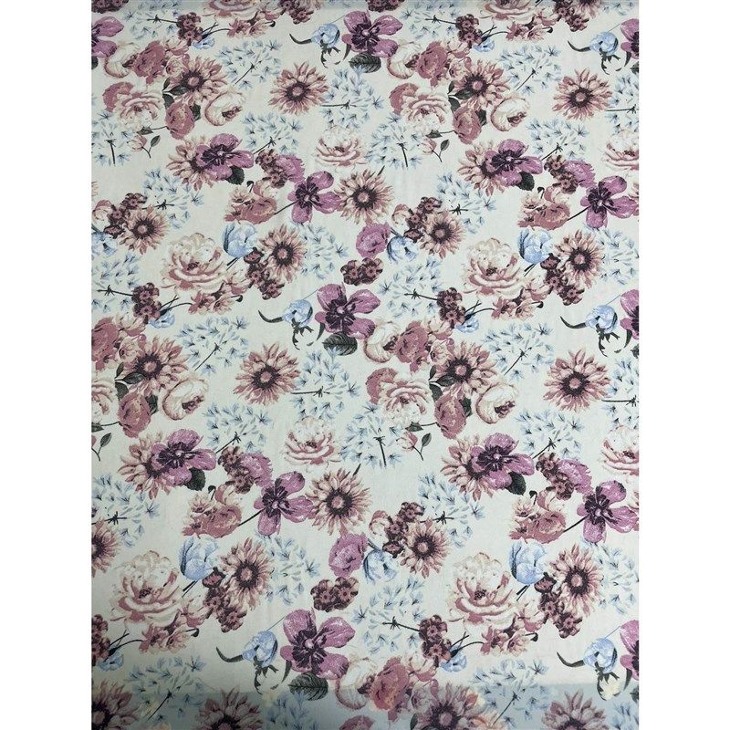 D352白底粉色印花珍珠纱雪纺布头 淑女风柔软透气垂坠连衣裙面料,纺织面料/辅料/配套,雪纺,淘宝优惠券,粉丝福利购,淘宝优惠卷