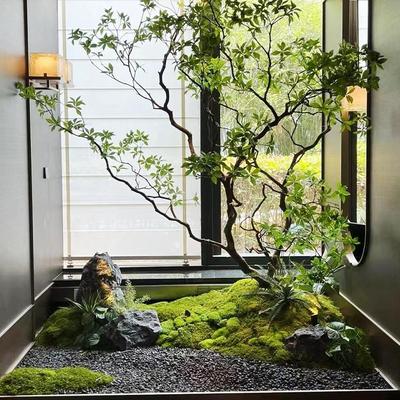 彷真马醉木室内外楼梯天井假树绿植装饰造景组合橱窗大型微景观