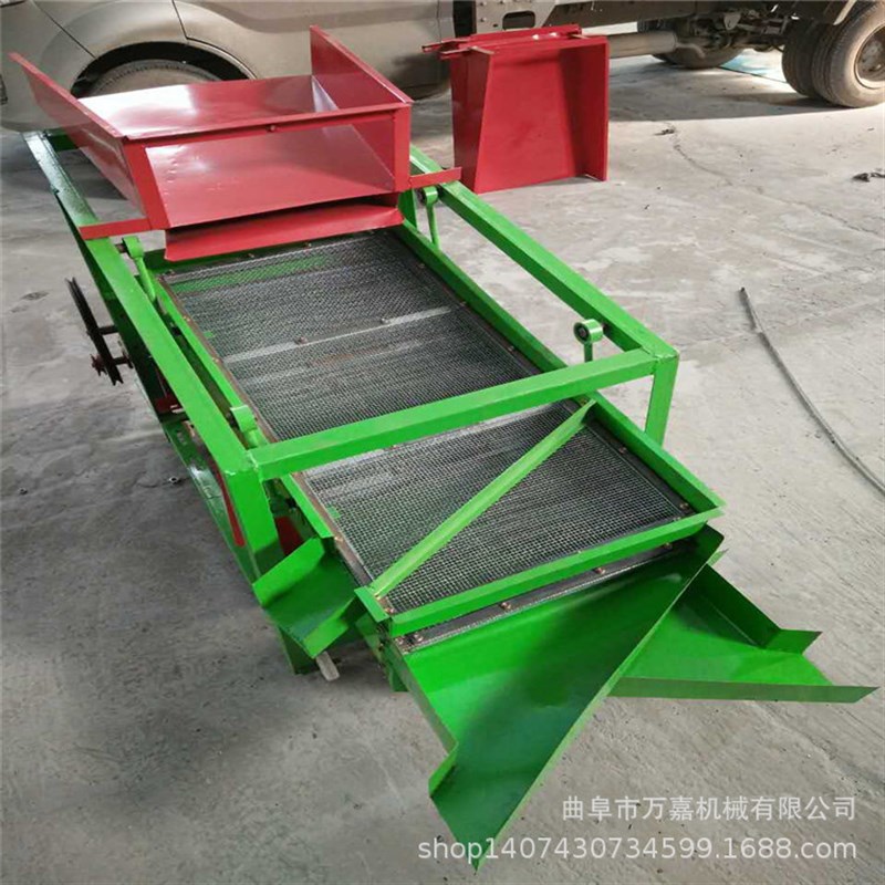 小型水稻清理振j动筛 稻谷除杂清选机 花生果土块振动筛选机