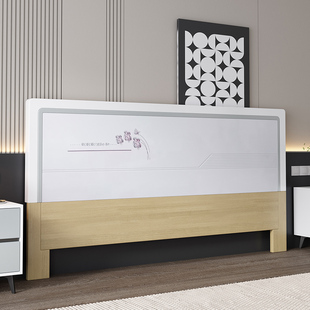 床头实木板1米8床头板靠背1米5床头单买经济型烤漆床头落地定制板