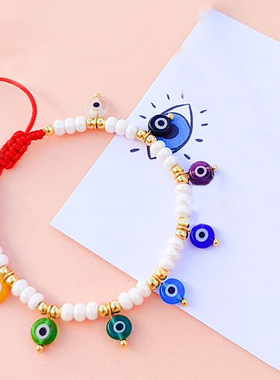 土耳其蓝眼睛民族风小众手绳