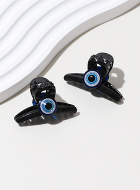 恶魔之眼Evileye小发夹 蓝眼睛刘海侧边夹碎小夹子发饰Hairclip