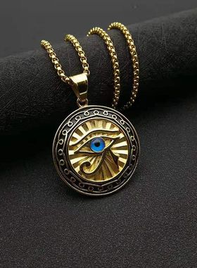 土耳其蓝眼睛荷鲁斯之眼项链