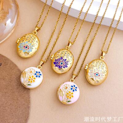 恶魔之眼相片夹项链EvilEye