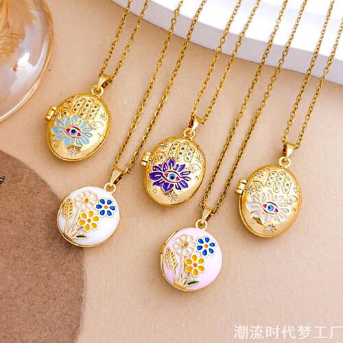 恶魔之眼相片夹项链EvilEye