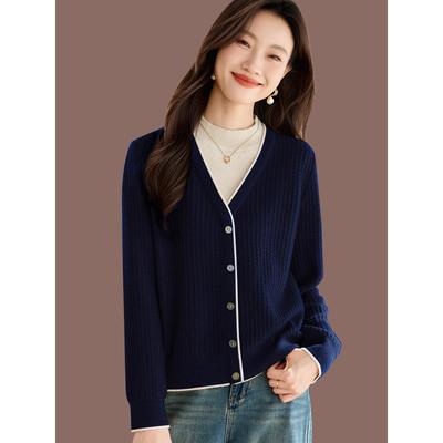 假两件半高领女士毛衣秋冬2025新款羊毛针织打底衫时尚上衣